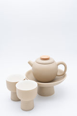 Set ceainic cu picior inalt - portelan, Shoukei