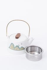 Ceainic alb japonez din ceramica, Yuanshan