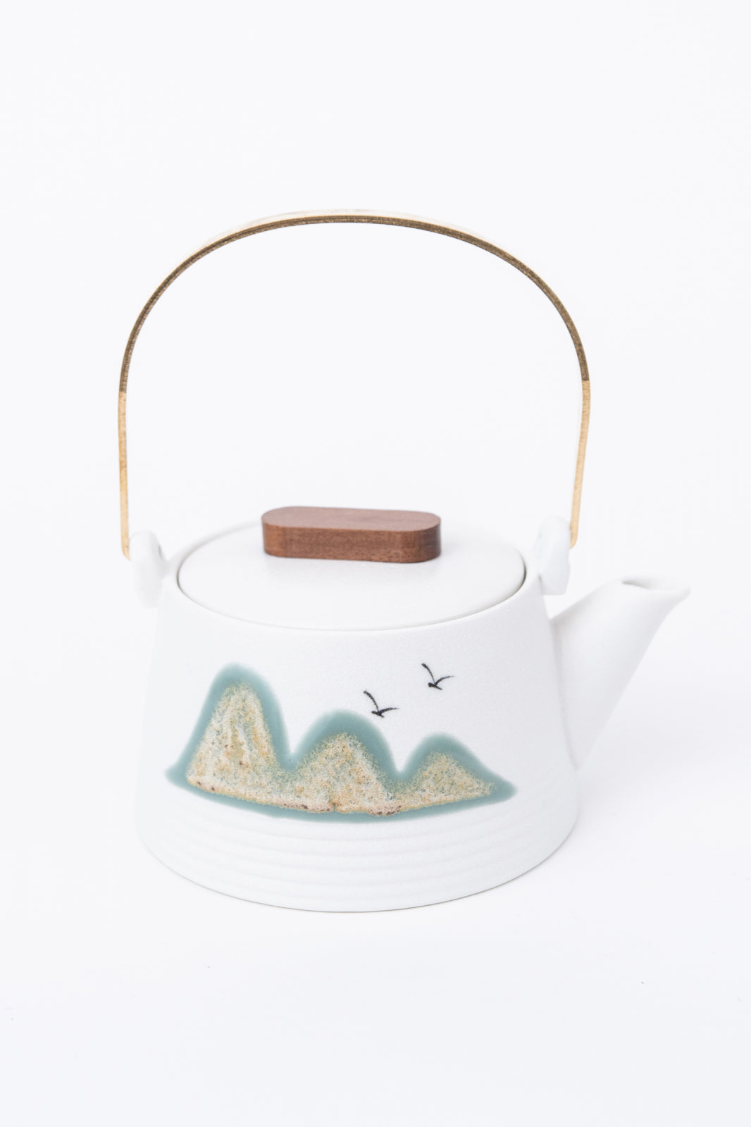 Ceainic alb japonez din ceramica, Yuanshan
