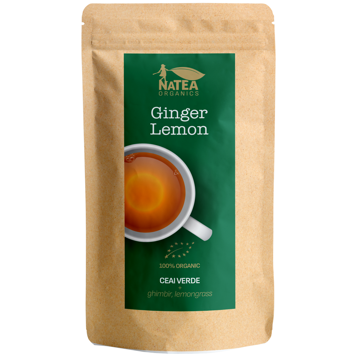 Ceai verde cu ghimbir, lemongrass si lamaie - Ginger Lemon