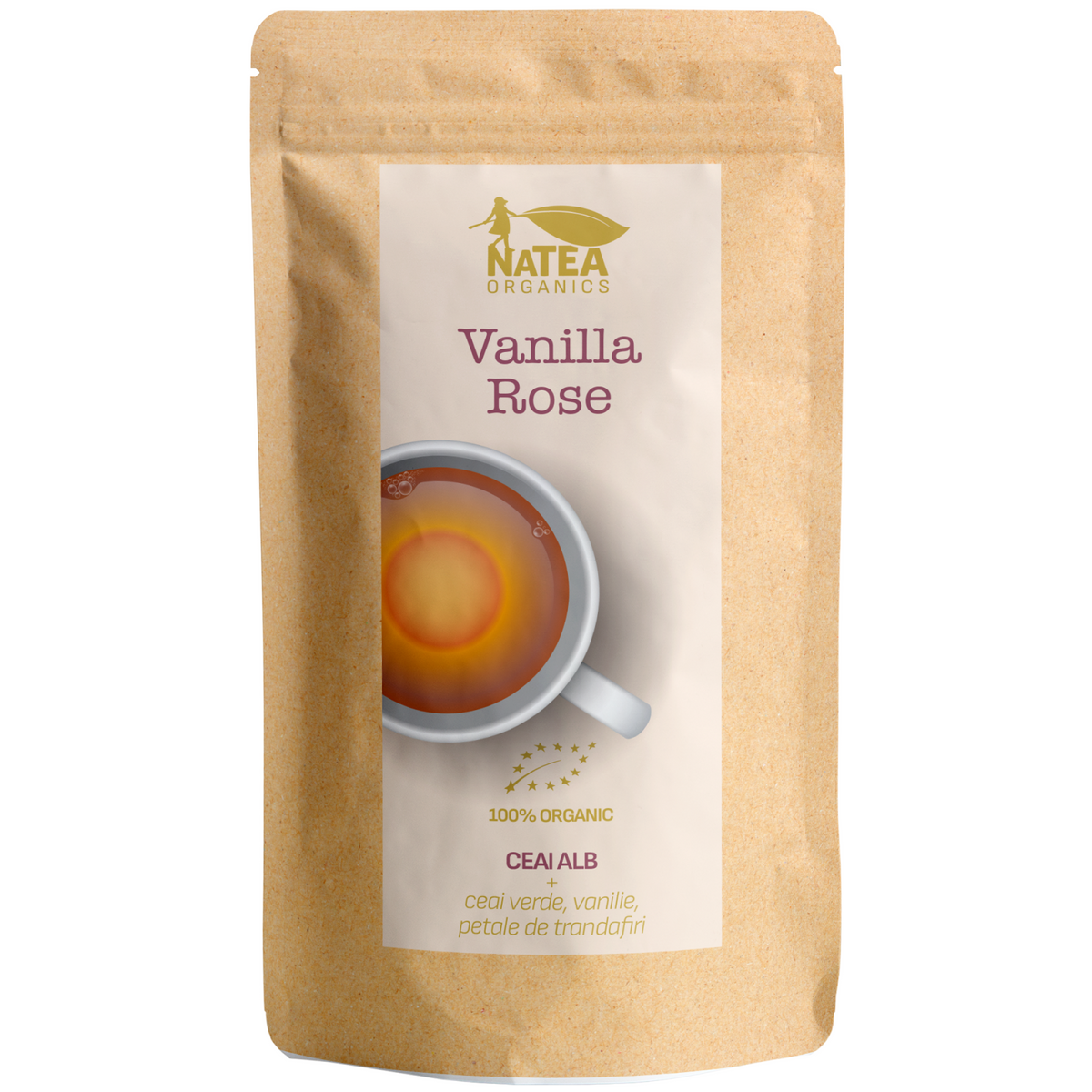 Ceai alb cu petale de trandafir si vanilie - Vanilla Rose